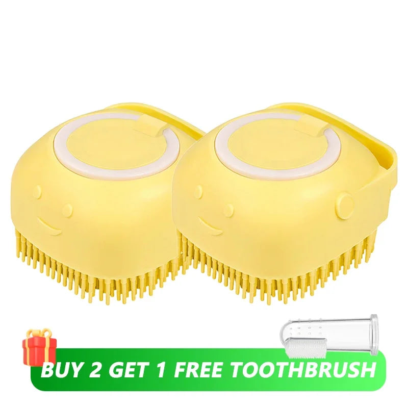 2-in-1 Pet Shampoo Massage Brush