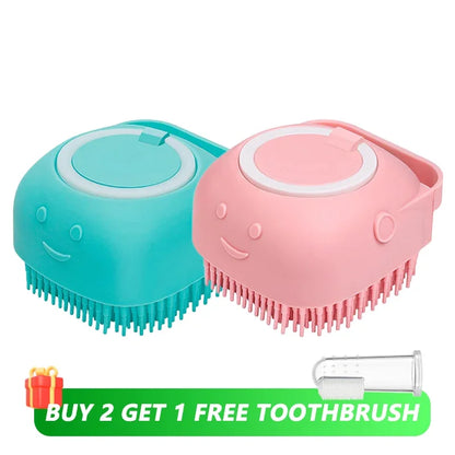2-in-1 Pet Shampoo Massage Brush