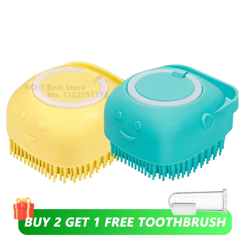 2-in-1 Pet Shampoo Massage Brush