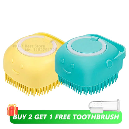 2-in-1 Pet Shampoo Massage Brush