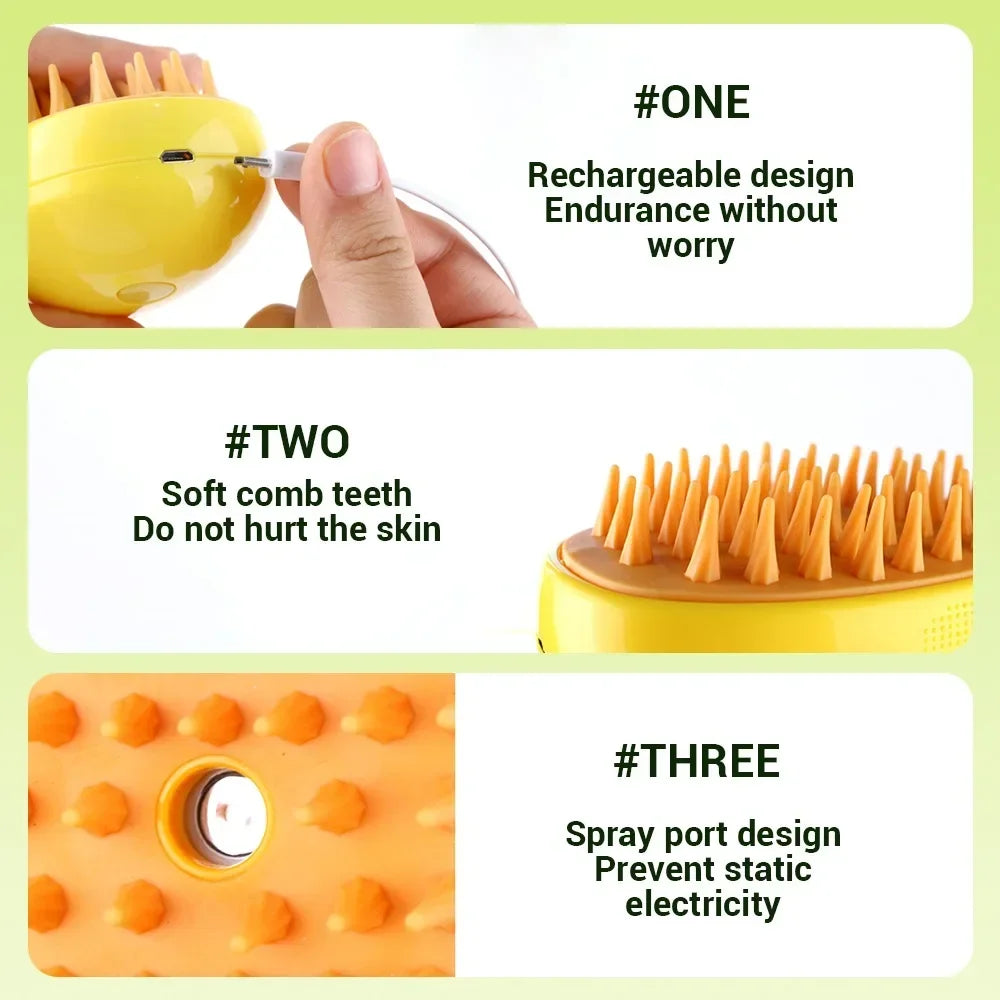 PetSpa Steam Massage Brush