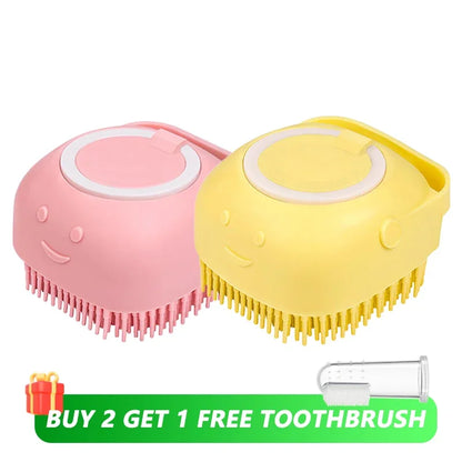 2-in-1 Pet Shampoo Massage Brush