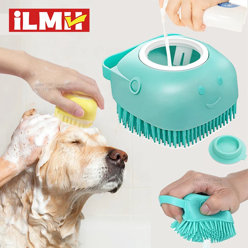2-in-1 Pet Shampoo Massage Brush