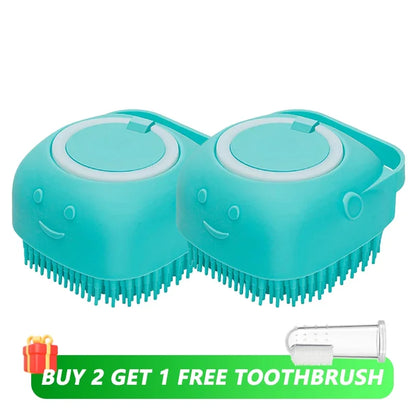2-in-1 Pet Shampoo Massage Brush