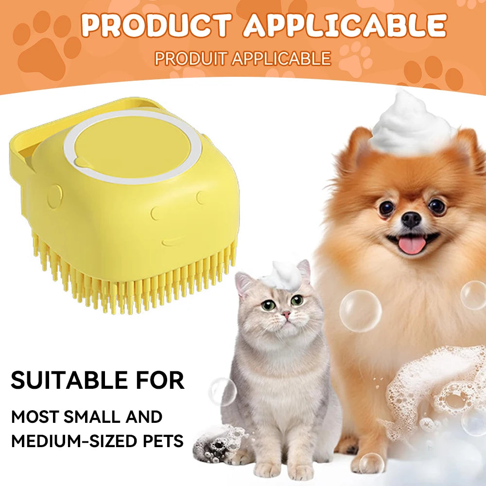 2-in-1 Pet Shampoo Massage Brush